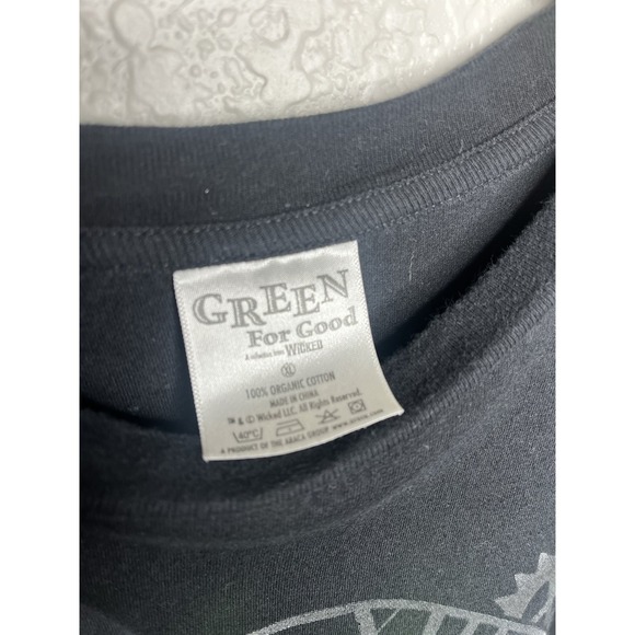 WICKED Musical Defy Gravity Black Short Sleeve T-Shirt Green For Good Size XL - Picture 8 of 8